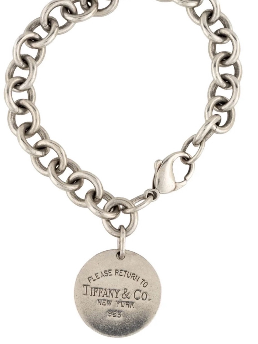 Tiffany & Co. Men’s Round Tag Chain Bracelet in Silver